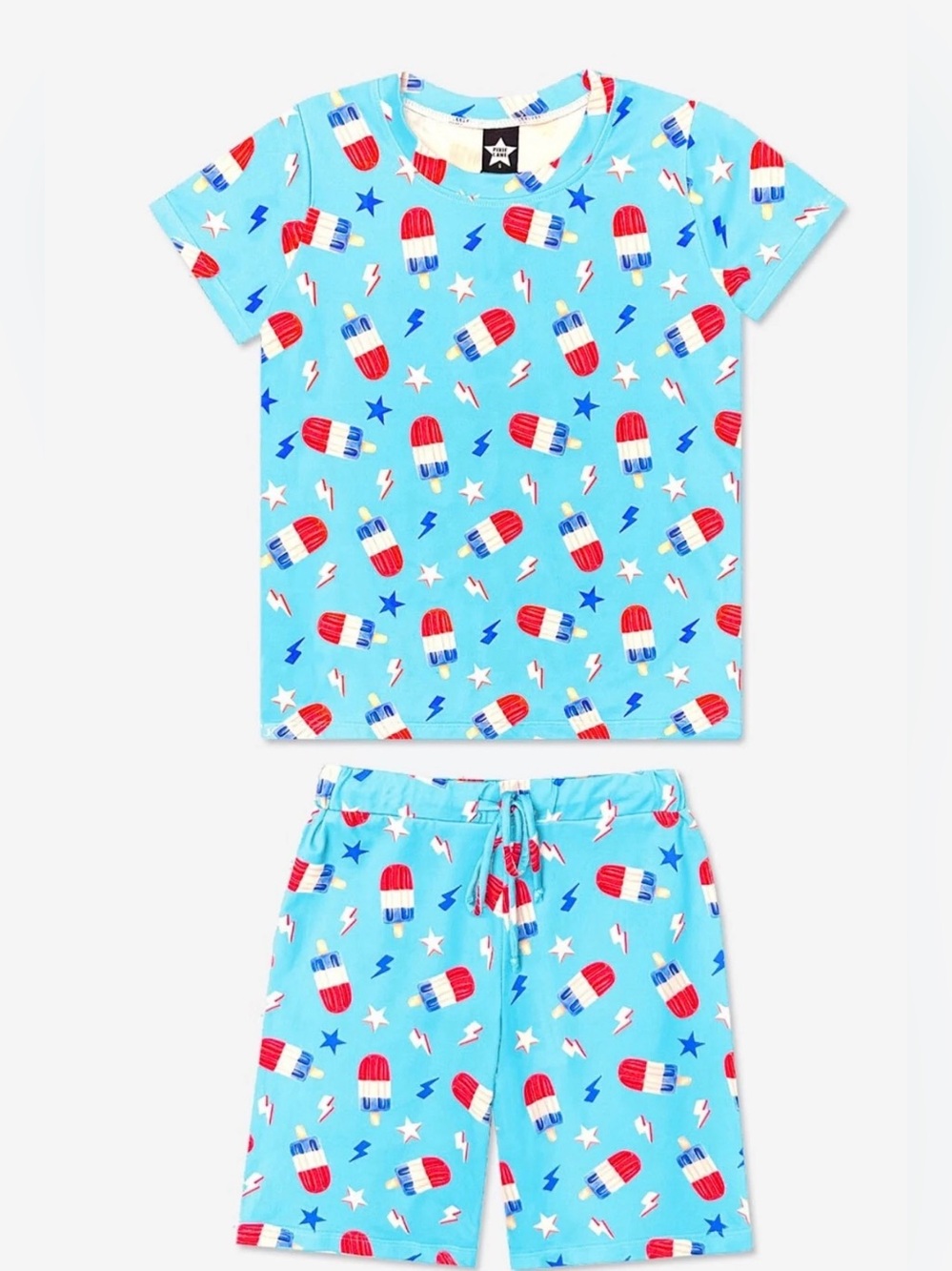 Pixie Lane Blue Popsicle Print Pajama Set Size 2